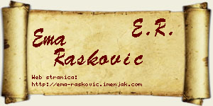 Ema Rašković vizit kartica